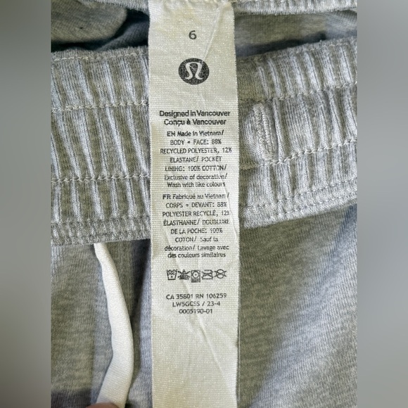 Lululemon Soft Jersey Classic-Fit Mid-Rise Jogger *7/8 Length Women's Size 6 - Picture 7 of 8